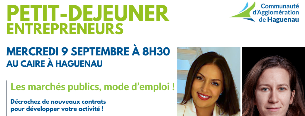 Petit-déjeuner Entrepreneurs : les marchés publics, mode d'emploi !