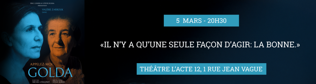 PIECE DE THEATRE - APPELEZ MOI GOLDA