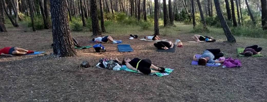 Pilates au parc à Fuveau avec Christelle