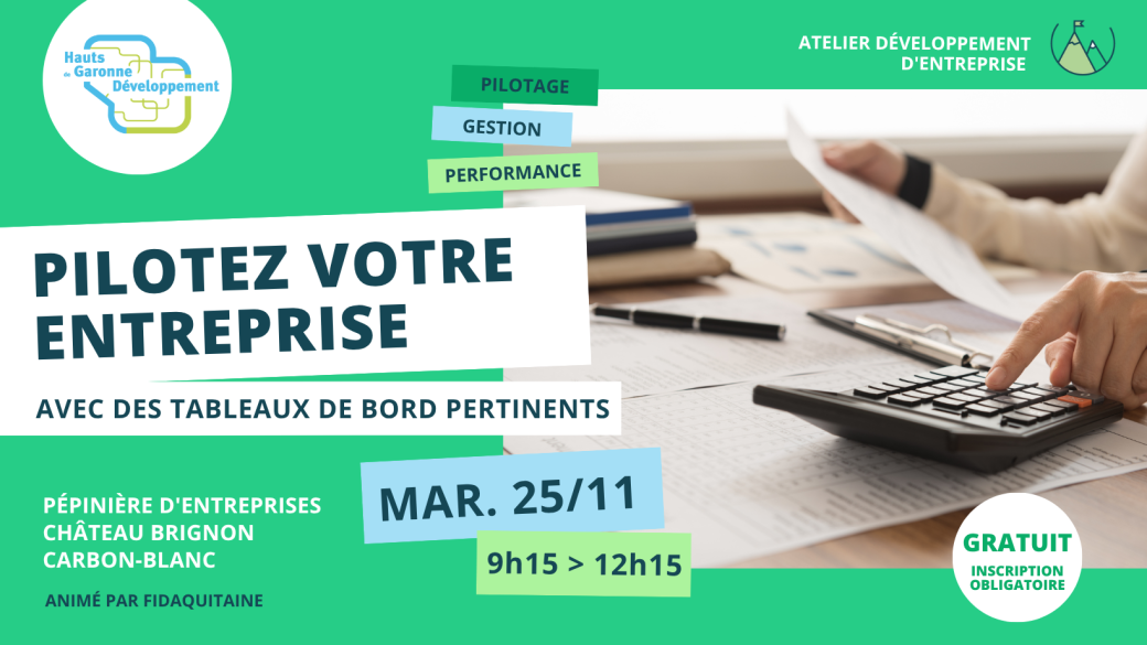 Pilotez votre entreprise avec des tableaux de bord pertinents 