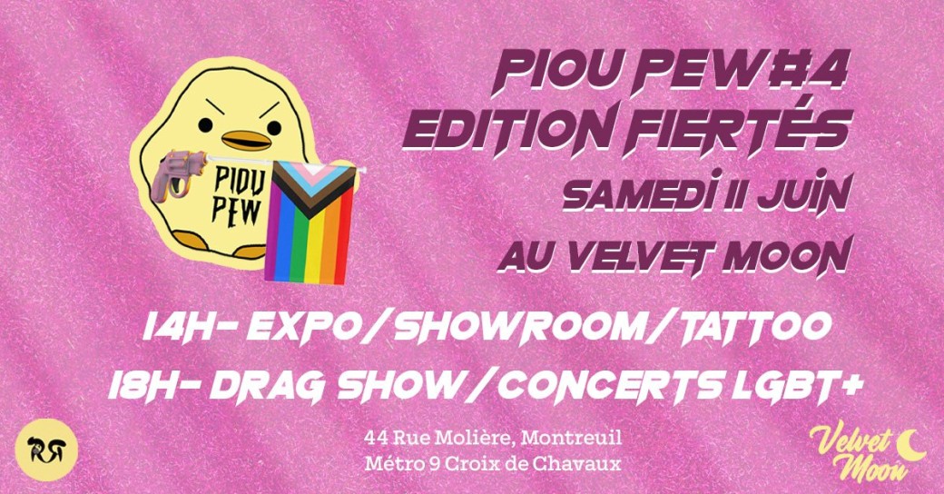 Piou Pew Des Fiertés Expo/DragShow/Concerts