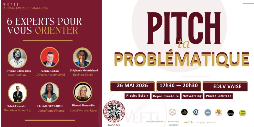 Pitch ta problématique. 6 experts. Des réponses immédiates