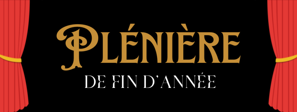 PLENIERE DE FIN D'ANNÉE