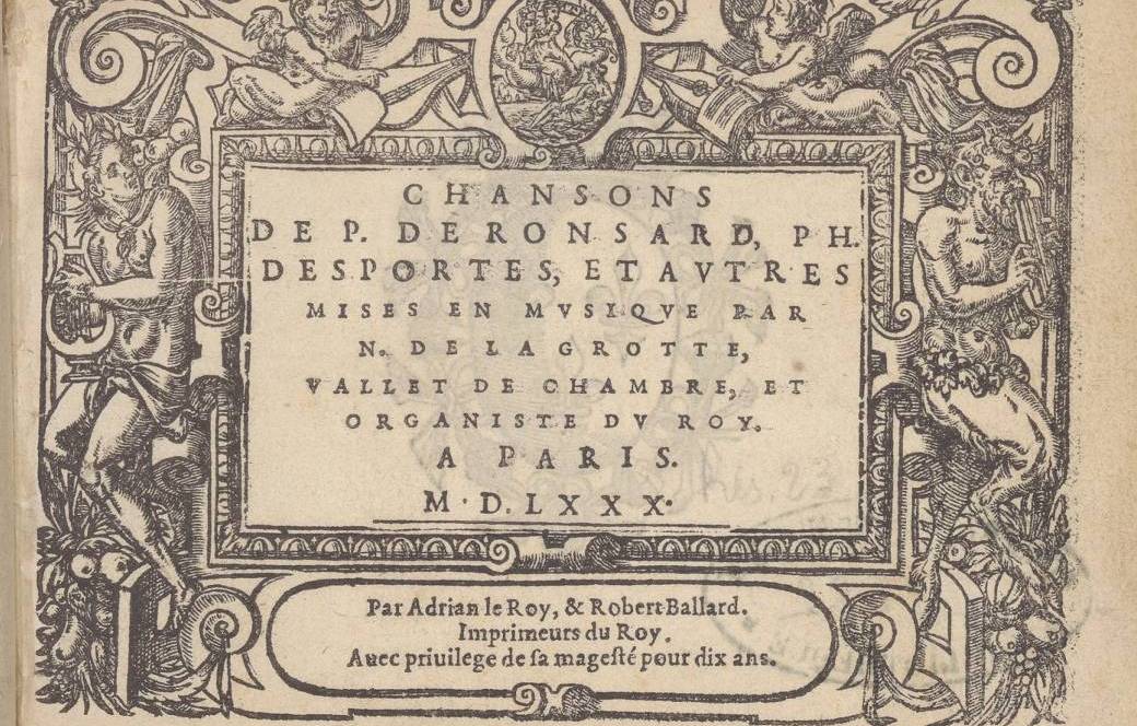Poésie et musique - Les chansons de Nicolas de la Grotte et leur succès