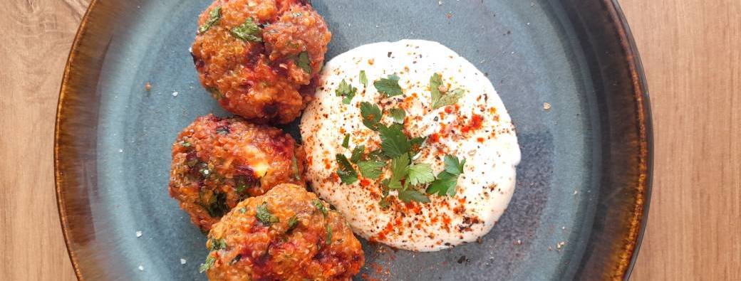 Polpettes italiennes et panna cotta