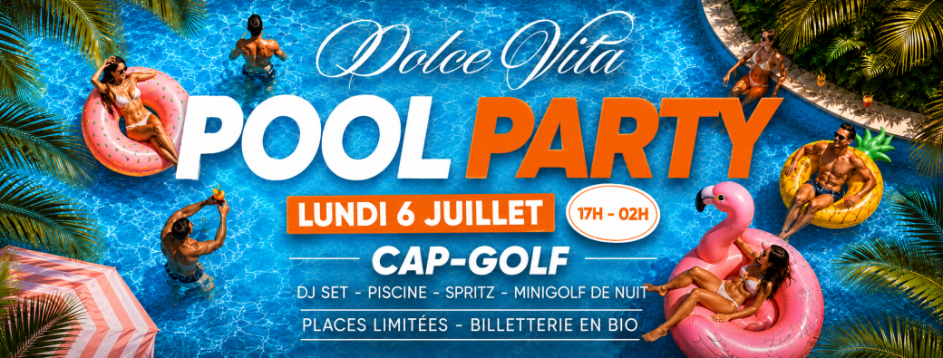 Pool party cap golf 