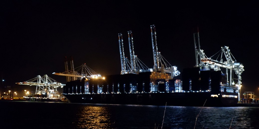 Port by night