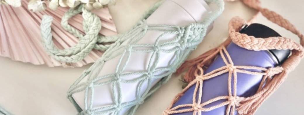 Porte-Gourde en Macramé