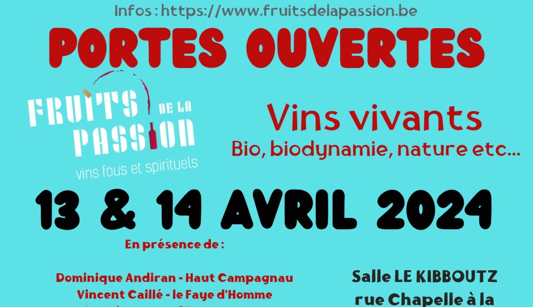 Portes Ouvertes les 13 et 14 Avril 2024