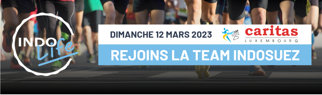 Course caritative 12/03/23 : rejoins l'équipe Indosuez à la 25ème édition du Postlaf