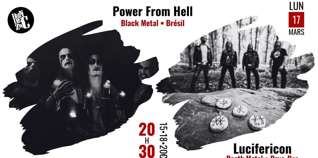 Power From Hell X Lucifericon (Black & Death Metal • Brésil • Pays-Bas)