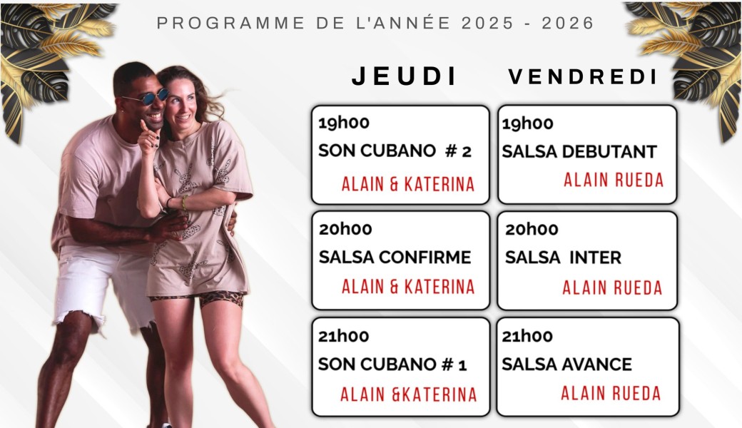 PRÉINSCRIPTION | COURS DE SALSA | ANNEE 2025 - 2026