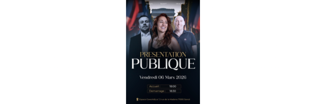 PRÉSENTATION PUBLIQUE SANCE