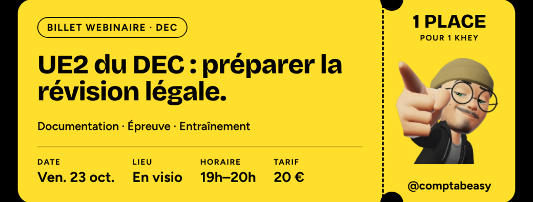 Prépa DEC du Khey : UE2 Révision légale 