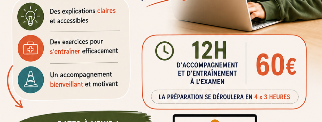 Préparation permis - Rythme régulier (samedis)