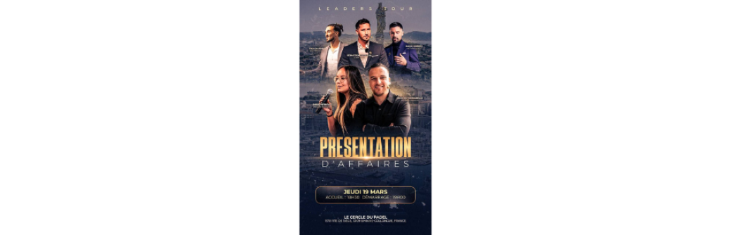 PRÉSENTATION D’AFFAIRES – LEADERS TOUR