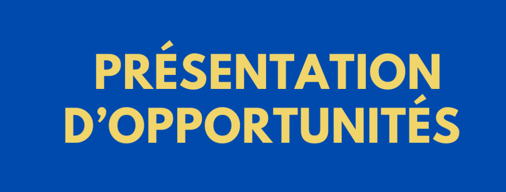 Présentation d’opportunités 