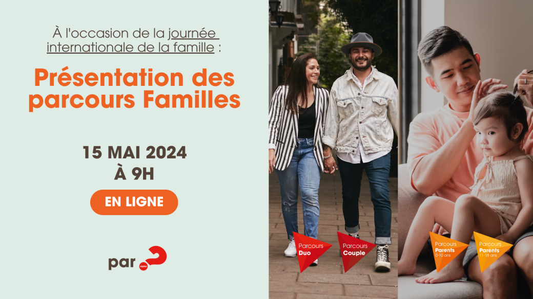 Présentation des parcours familles à l'occasion de la journée internationale des familles