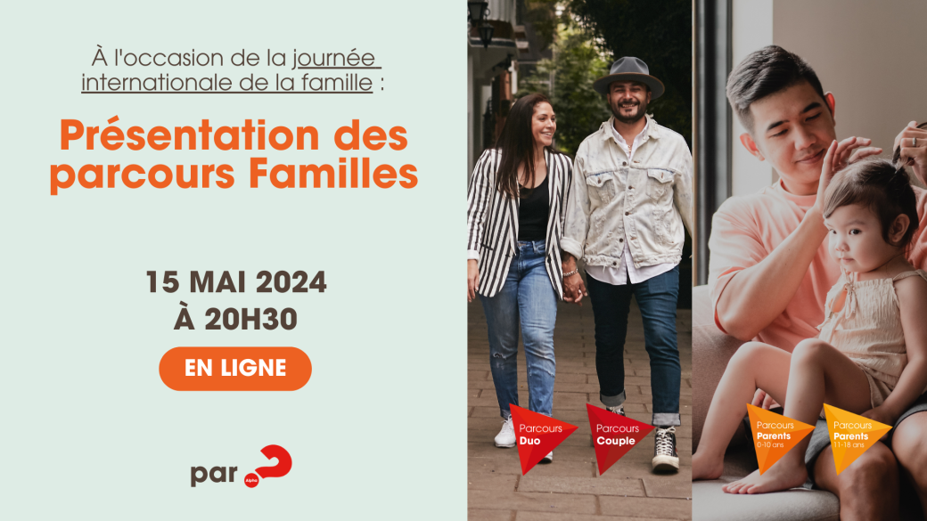 Présentation des parcours familles à l'occasion de la journée internationale des familles