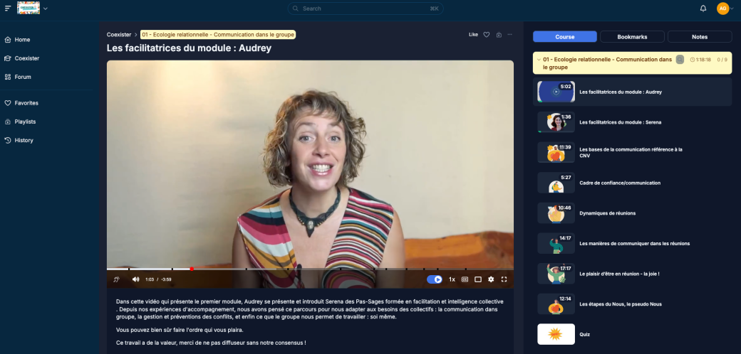 Présentation du Module CoExister - accompagnement en ligne