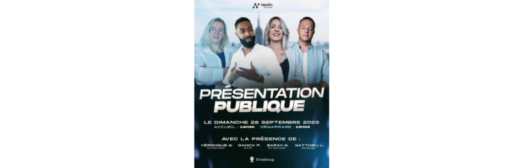 PRÉSENTATION PUBLIQUE À STRASBOURG