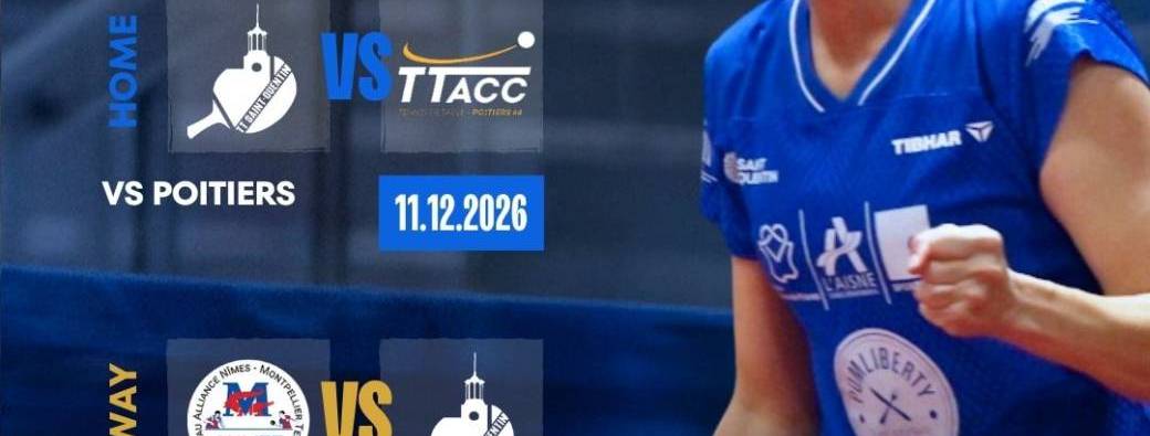 Pro A Tennis de Table                    TT St-Quentin - Poitiers