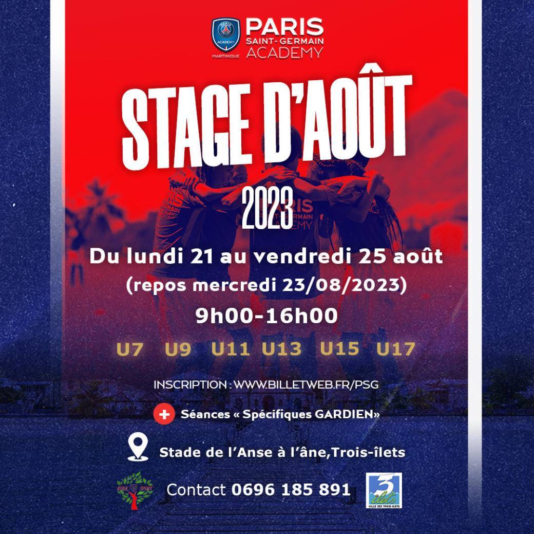 Stage ÉTÉ 2022 Paris Saint-Germain Academy 