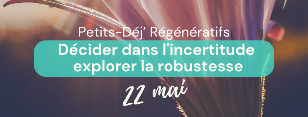 Ptit Déj Régénératif - Décider dans l’incertitude : explorer la robustesse