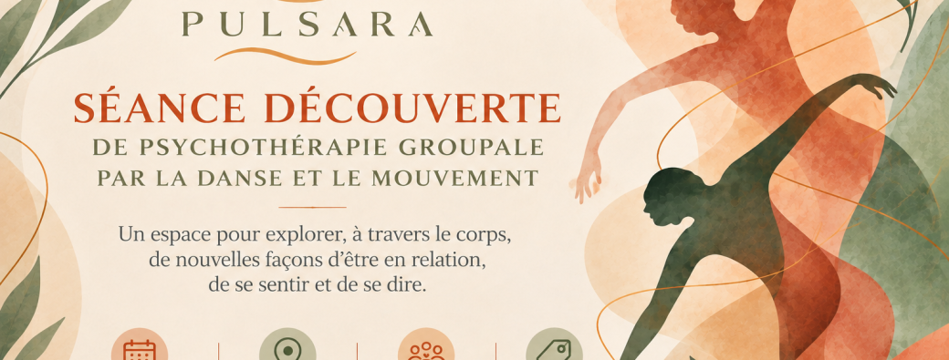 PULSARA – Séance découverte de psychothérapie groupale par la danse et le mouvement
