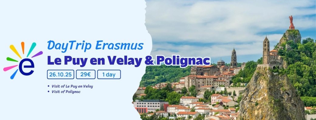 PUY210226LY | Journée Erasmus au Puy en Velay & Polignac