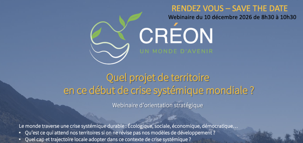 Quel projet de territoire en ce début de crise systémique mondiale ?