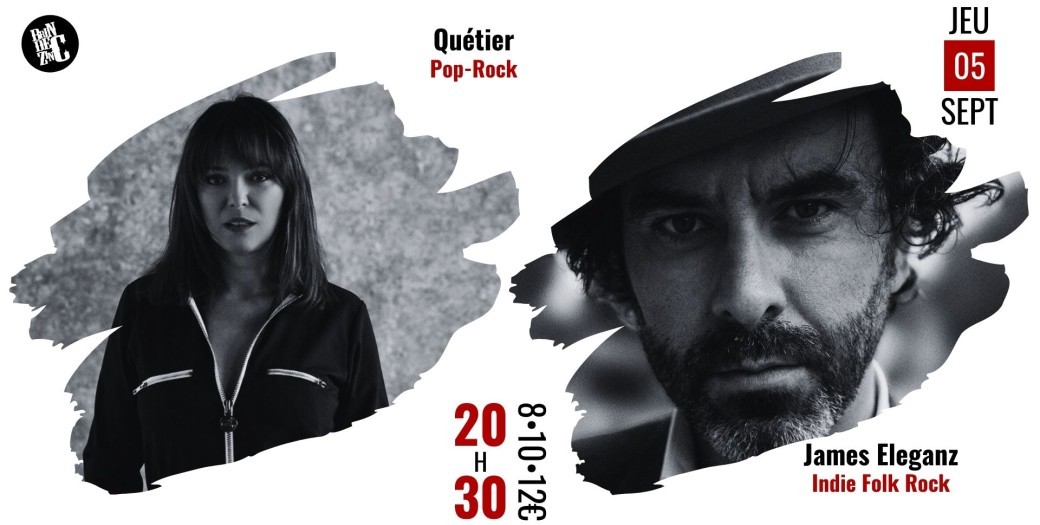 Quétier + James Eleganz (Pop-Rock • Indie Folk Rock)