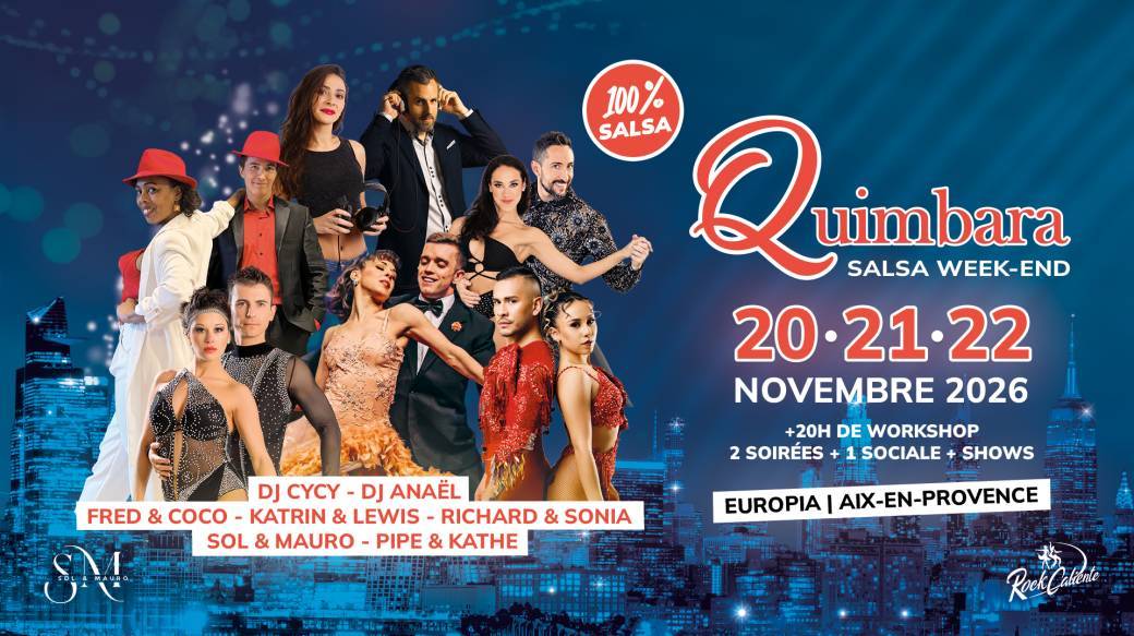 Quimbara Salsa Week-End - Du 20 au 22 Novembre 2026