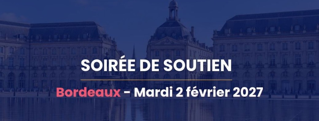 RÉSERVATION - Soirée de soutien - Bordeaux 2027