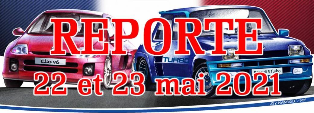 Renault 5 turbo 40 years  and  Renault Clio V6 20 years celebration