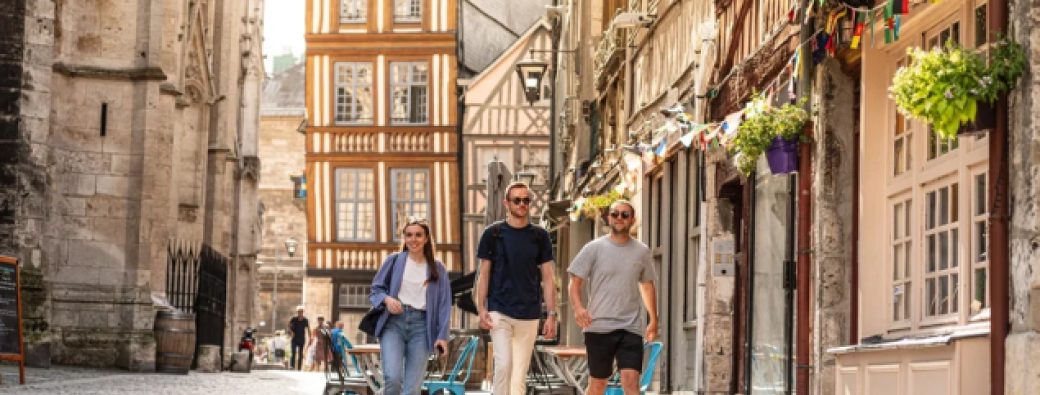 Rallye dans la ville de Rouen