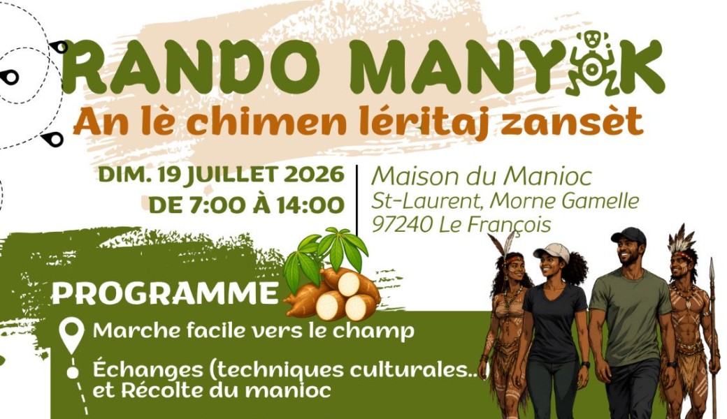 RANDO MANYOK anlè chimen léritaj zansèt