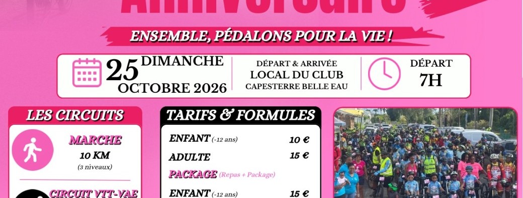 Randonnée Anniversaire 13 ans déjà en soutien d’Octobre Rose