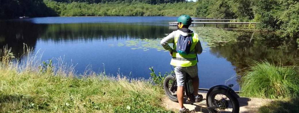 Randonnée découverte d'Autun en trottinette tout terrain électrique 