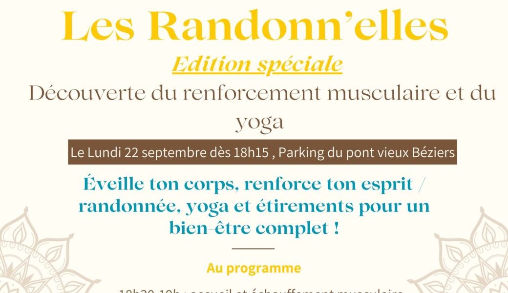 Randonn'elles édition spéciale yoga
