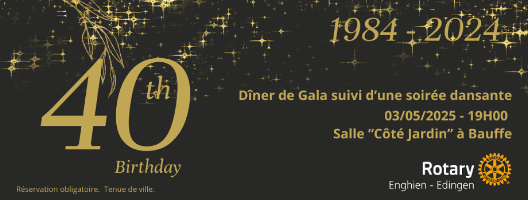 Rotary Club Enghien-Edingen - 40 ans