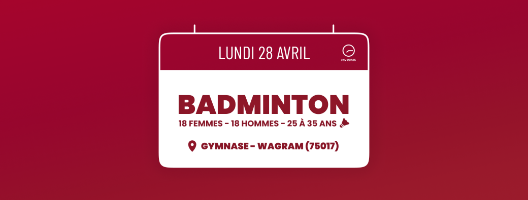 RDV BADMINTON