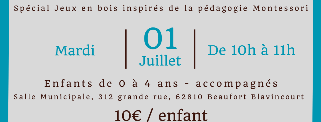 Le rendez-vous des Bambins - Jeux en bois - Mardi 1er juillet 2025