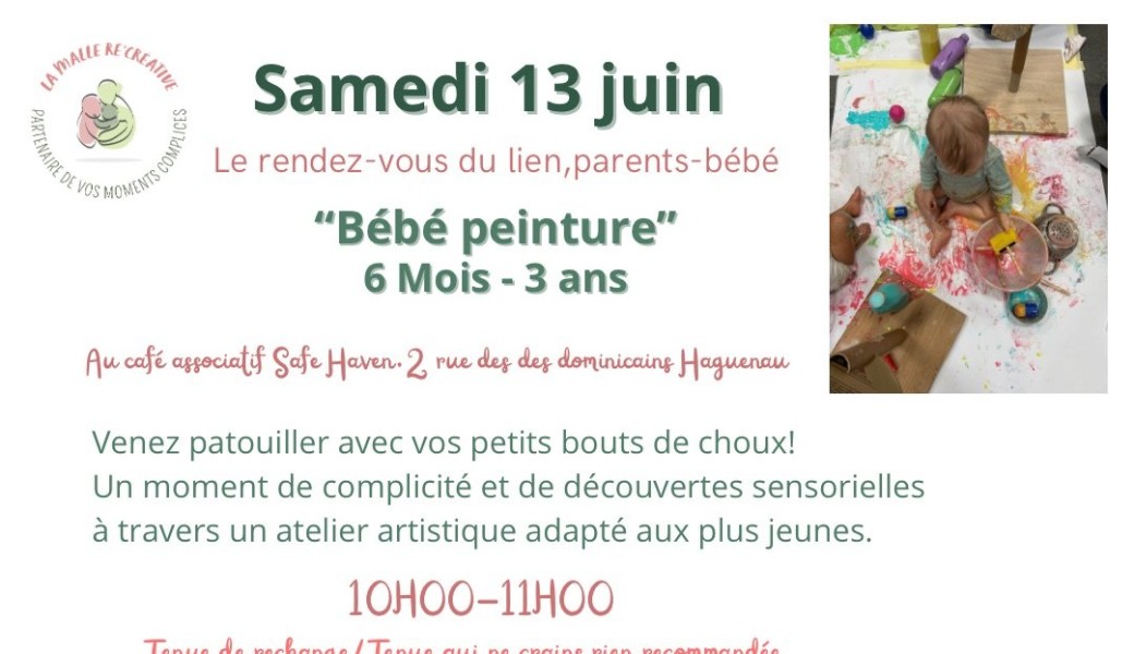 Rdv du lien, bébé peinture (6mois-3 ans)