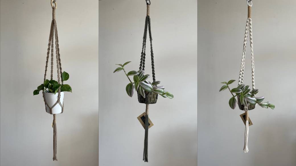 Réalisez votre porte-plante en macramé