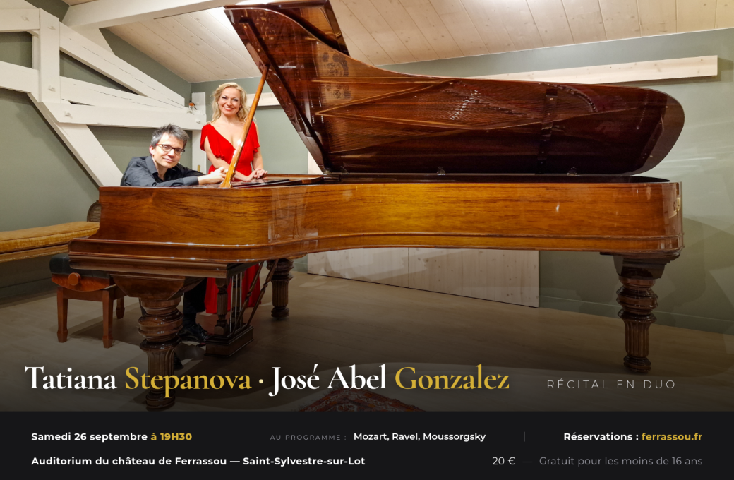 Récital de piano en duo par Tatiana Stepanova et José Abel Gonzalez