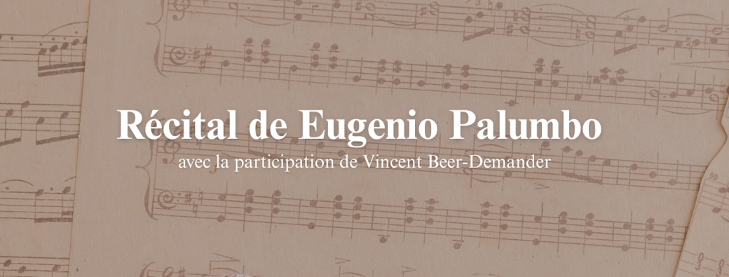 Récital Eugenio Palumbo 