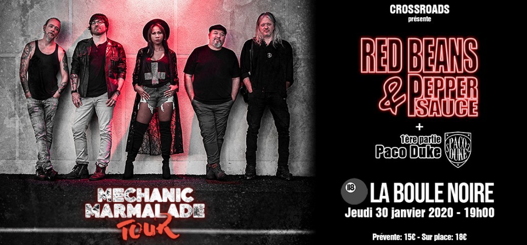 RED BEANS & PEPPER SAUCE (+1ère part. Paco Duke) en concert à la Boule Noire