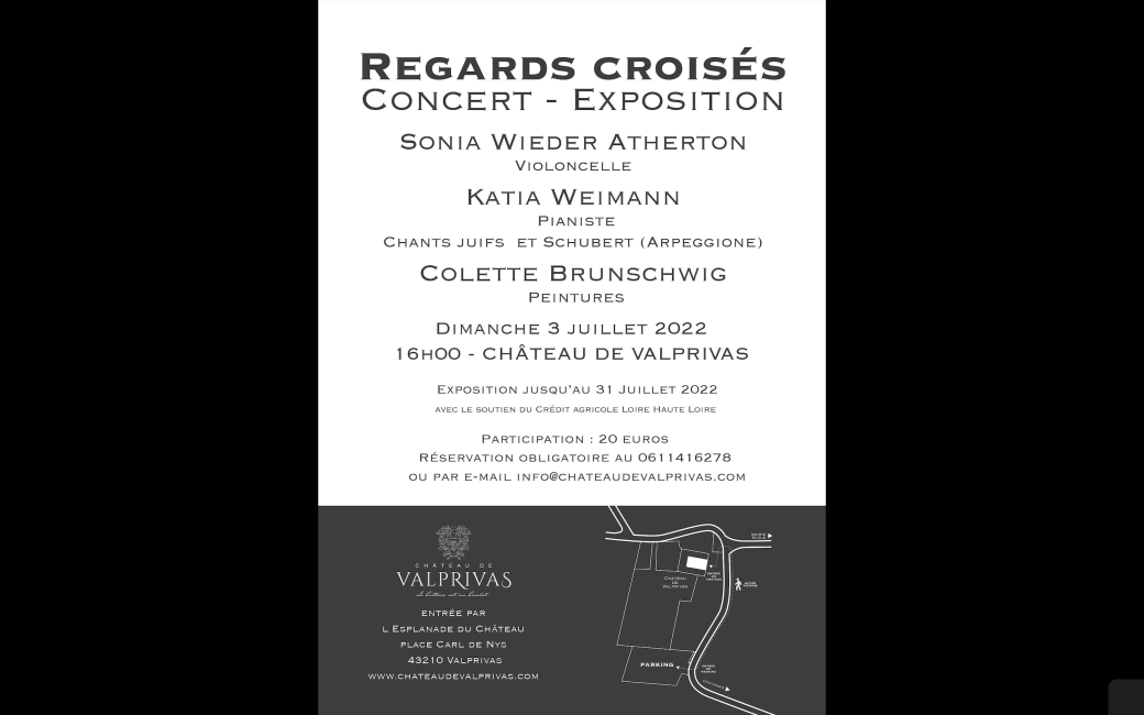 Regards Croisés: Concert Exposition au Château de Valprivas