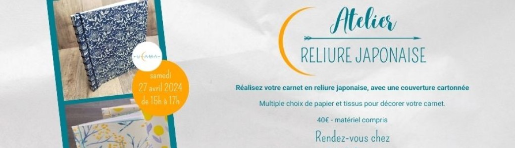 Reliure Japonaise chez Kréatiss